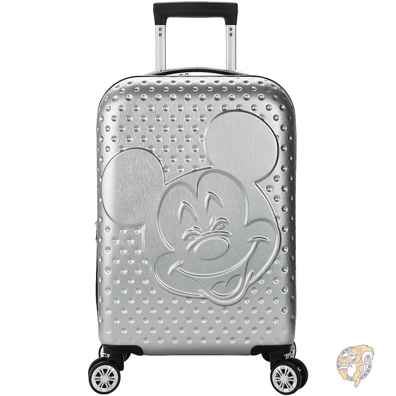 ディズニー Disney ミッキーマウス スーツケース ラゲッジ エレベーテッド ヘッド グレー 22インチ 55cm キャスター付きスーツケース