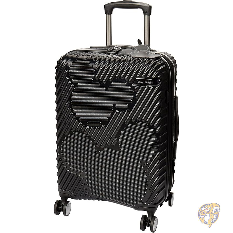 ディズニー ミッキー スーツケース モールドハードサイド 拡張可能スーツケース スピナーホイール付き ブラック 機内持ち込み 20インチ 50cm 旅行カバン アメリカンツーリスター American Tourister