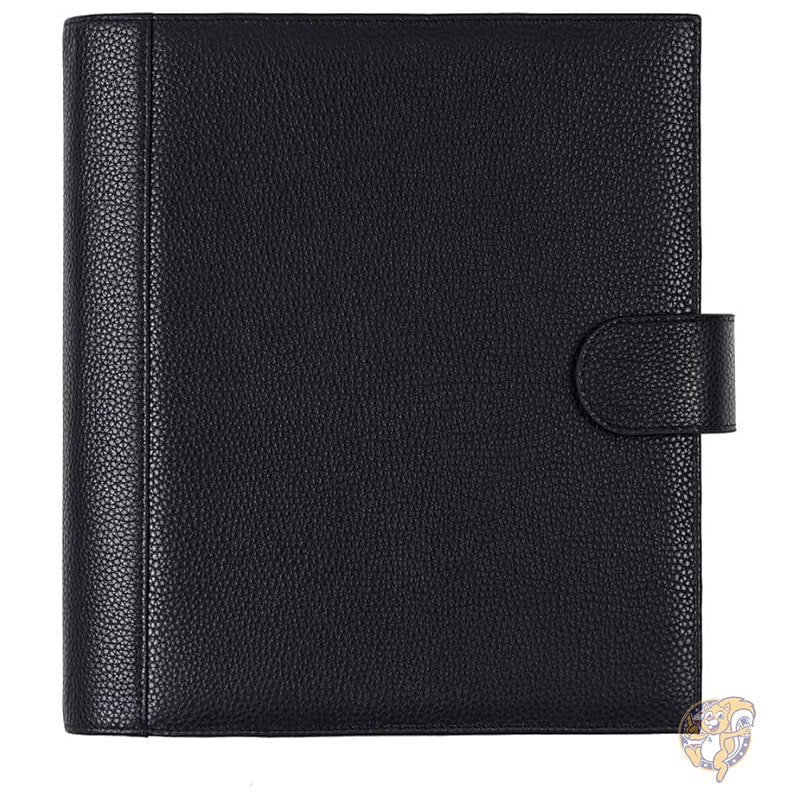 HP Classic 用 レザー カバー ペン ループ&カード スロット付き ペブルド ブラック スケジュール帳カバー Moterm モターム