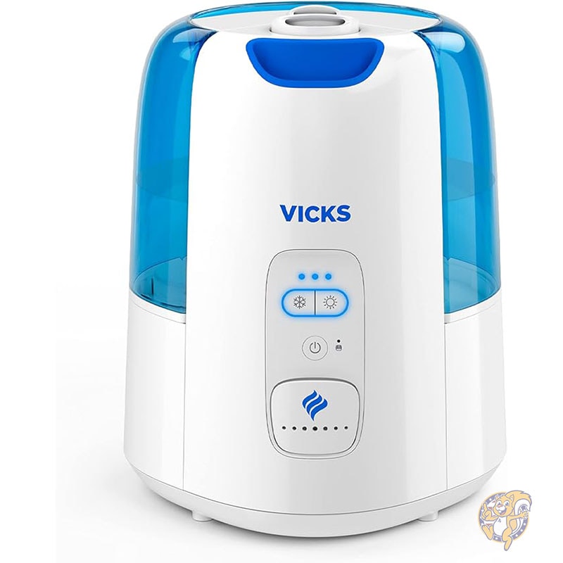 加湿器 デュアル コンフォート クール + ウォーム ミスト 加湿 寝室用 フュージョン テクノロジー搭載 Vicks VapoPad Vicks VapoSteam 対応 Vicks ヴィックス