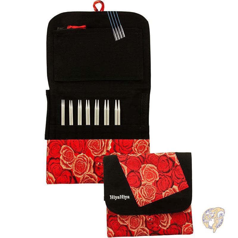 編み針セット 交換可能な 4インチ 10cm シャープスチール編み針セット 小さな先端サイズ (US 2-8) ソーイング 手芸 HiyaHiya ヒヤヒヤ