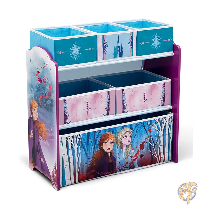 ディズニー アナと雪の女王 II 6 ビン デザイン アンド ストア おもちゃオーガナイザー おもちゃ収納 お片づけ Delta Children デルタチルドレン