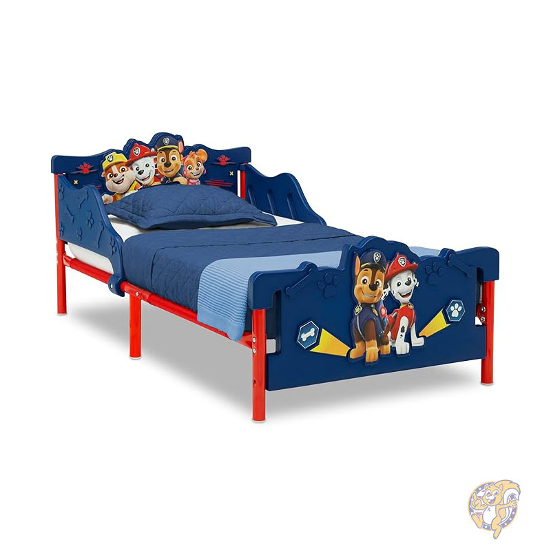 パウ・パトロール チェイス ロッキー ズーマ スカイ 3D 幼児用ベッド ブルー キッズベット Delta Children デルタチルドレン