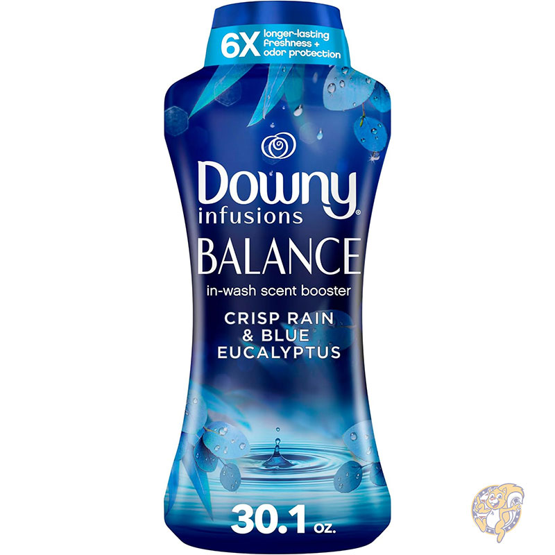 ダウニー Downy セントブースター インフュージョン インウォッシュランドリー香りブースタービーズ バランス クリスプレインとブルーユーカリの香り 853g 消臭剤 洗濯洗剤