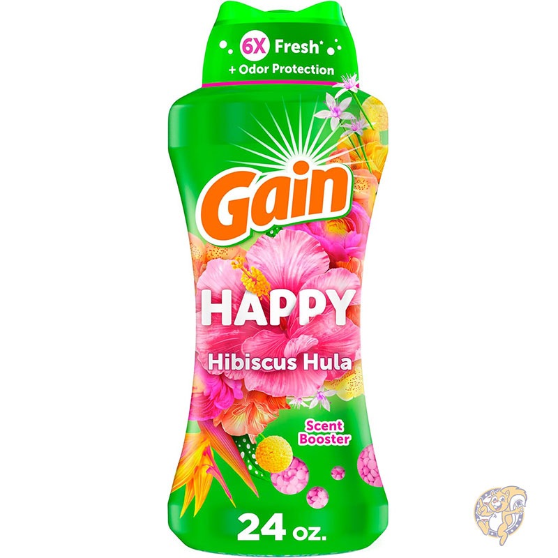 ゲイン Gain 洗濯洗剤 衣類消臭 インウォッシュ ランドリー セント ブースター ビーズ ハッピー セント 24 オンス 680g