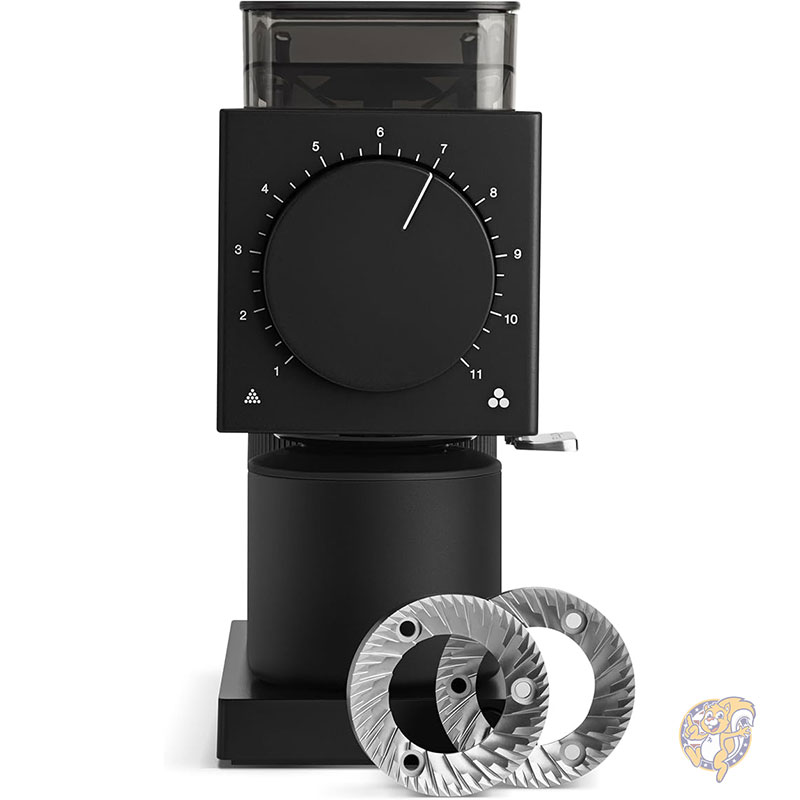 電動コーヒーグラインダー Gen 2 Ode ブリューグラインダー ドリップ フレンチプレス コールドブリュー用の 31段階設定付きバー 電動コーヒー豆グラインダー 小型 マットブラック Fellow フェロー