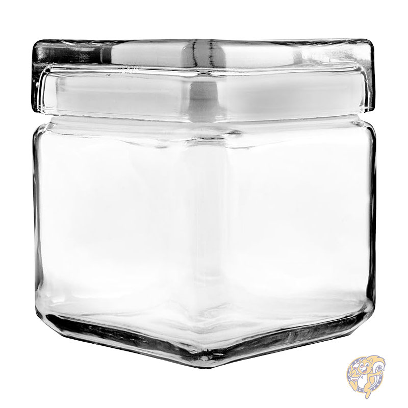 食品保存容器 ジャー 0.94L 1クォート 積み重ね可能なジャー ガラス蓋付き 4個セット アンカーホッキング Anchor Hocking