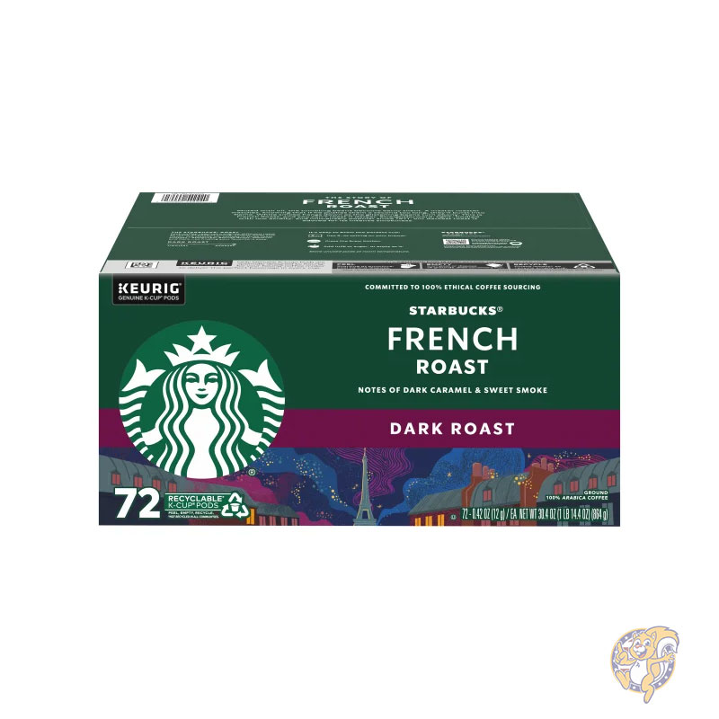 スターバックス Starbucks ダークフレンチロースト Kカップ 72個入り 個包装 小袋 小分け まとめ買い 大量 業務用