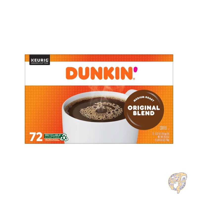 ダンキンドーナツ Dunkin' Donuts オリジナルブレンド ミディアムロースト Kカップポッド 72個入り 個包装 小袋 小分け まとめ買い 大量 業務用