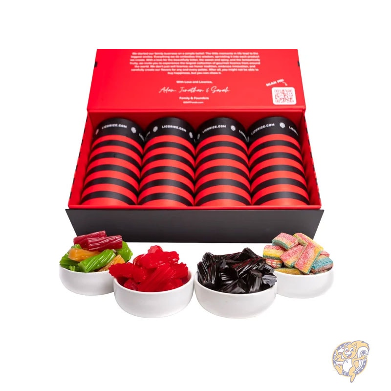 GOAT FOODS ゴートフーズ リコリス　Licorice .com アソートメント 4パック 合計48オンス 1.36kg 個包装  まとめ買い プチギフト 誕生日