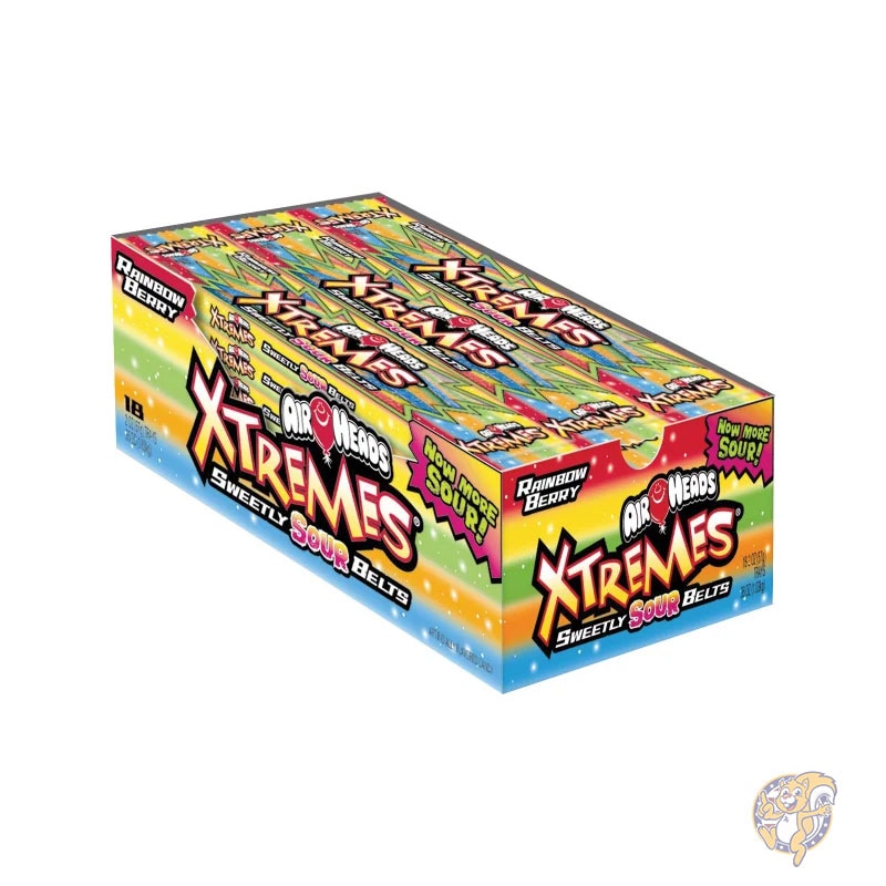 エアヘッズ Airheads エクストリームスウィートリーサワーベルト グミ レインボーベリー 56g 18個入り お菓子 個包装  小分け まとめ買い 大量 業務用