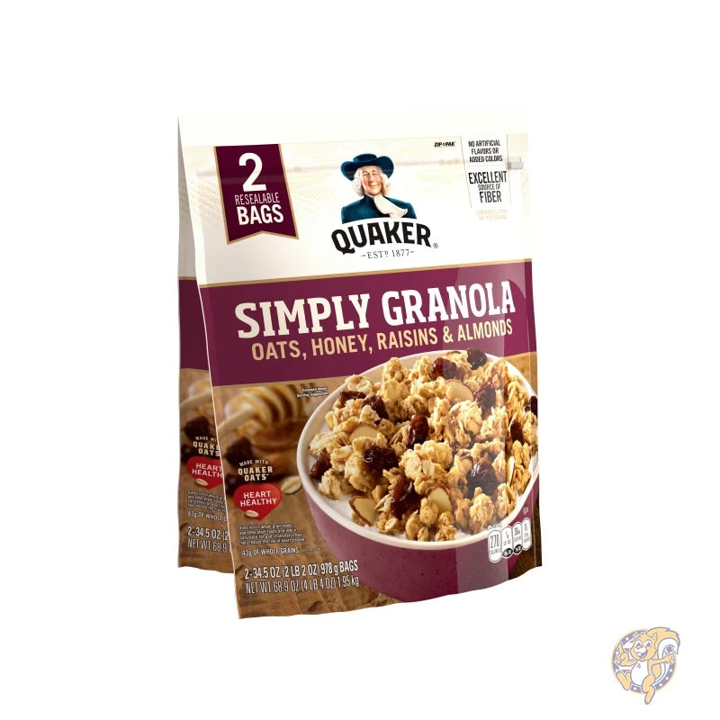 クエーカー Quaker シンプルグラノーラ 978g 2個入り まとめ買い 大量