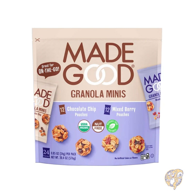 MadeGood メイドグッド オーガニック グラノーラ ミニ、 バラエティパック 24g 24 個入り  まとめ買い 大量 業務用