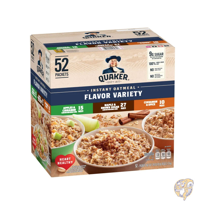 クエーカー Quaker インスタントオートミール バラエティパック 42g 52個入り まとめ買い 大量 業務用
