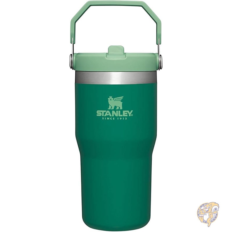 Stanley スタンレー アイスフロー タンブラー 20オンス 591ml IceFlow ウォーターボトル ステンレススチールタンブラー 真空断熱ウォーターボトル 家庭 オフィス 車用 再利用可能カップ ストロー付き 漏れ防止 フリップ式 12時間保 、2日間氷冷可能
