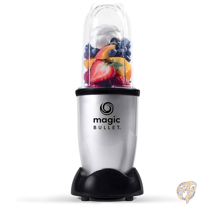 ブレンダー エッセンシャル パーソナルブレンダー シルバー 250W モーター トールカップ ステンレススチール クロスブレード 持ち運び用蓋 1個付き Magic Bullet マジック ブレット