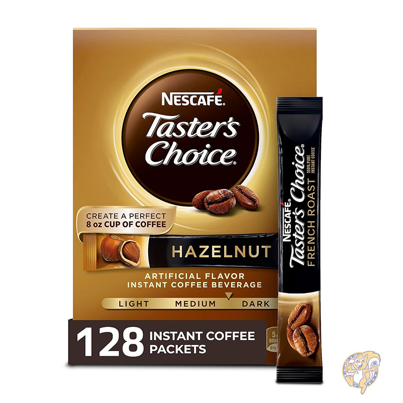 ネスカフェ NESCAFE テイスターズチョイス インスタントコーヒー ヘーゼルナッツ 16個入り (8 パック)
