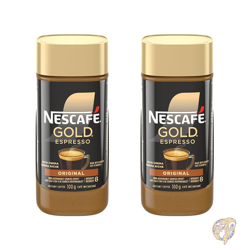 ネスカフェ NESCAFE ゴールド エスプレッソ インスタントコーヒー 100g/3.5オンスジャー（2パック） カナダより輸入