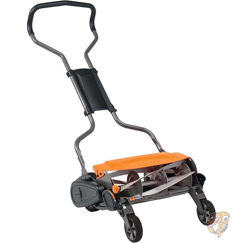 プッシュ式芝刈り機 モーターなし 18インチ 45cmカット幅 手動リール式芝刈り機 切れ味の持続するスチール刃付き芝刈り機 芝生のお手入れ Fiskars フィスカー