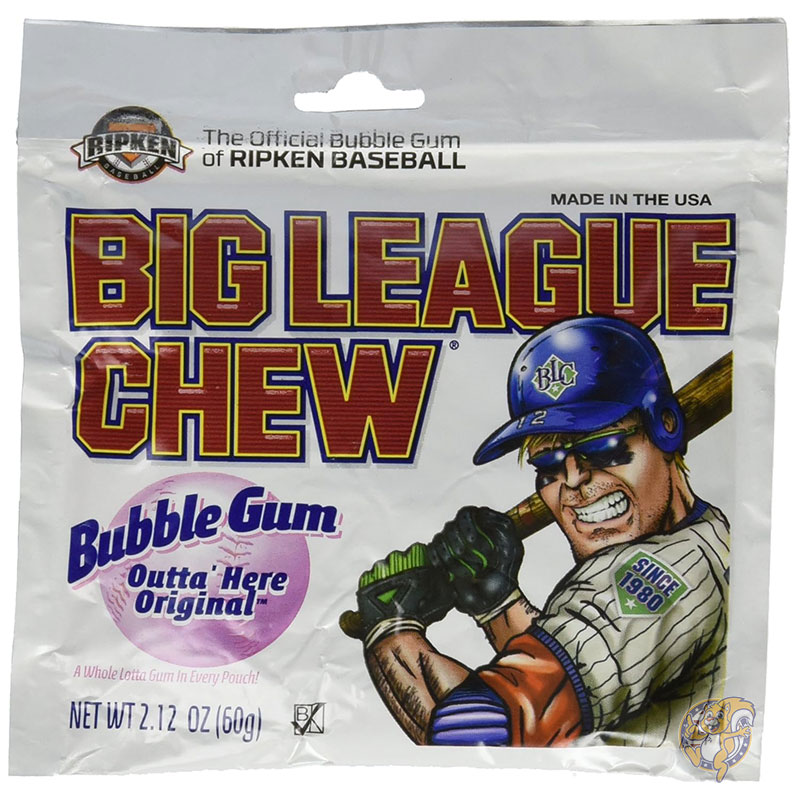 Big League Chew ビッグリーグ チュウ 公式 チューイング オリジナルバブルガム トレイ（12パック）野球 お菓子