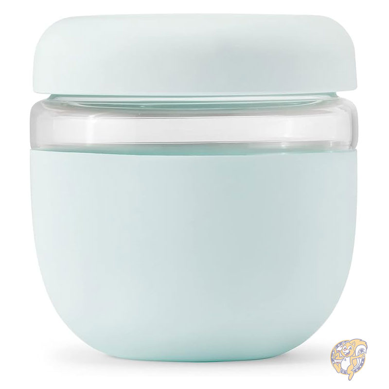 ランチボックス お弁当箱 ポーター 密閉ランチボウル 容器 蓋付き ミント 24オンス 709ml 漏れ防止、こぼれ防止 スープ&シチュー食品保存 食事準備 密閉 電子レンジ/食器洗い機対応 BPAフリーガラス W&P