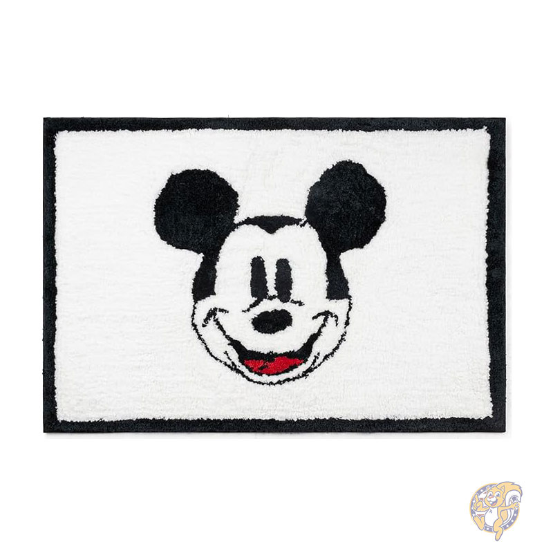 ディズニー ミッキーマウス キッズバスラグ ソフト 滑り止め付き 洗濯機洗い可能 ホワイトバスルームマット 50 x 76cm ジェイ・フランコ Jay Franco