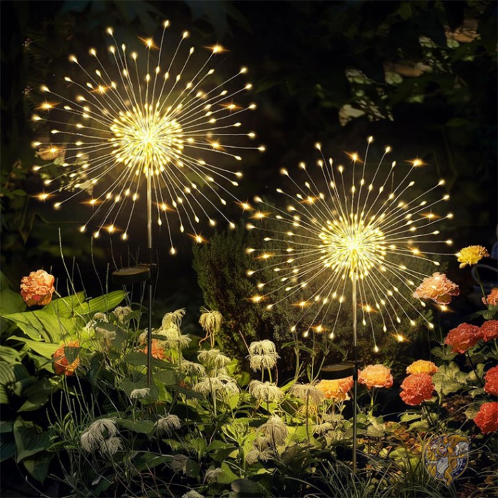 ソーラーガーデンライト 120LED 2個パック ガーデンライト装飾 屋外装飾ライト 120LED 2パック 庭 屋外用 フェアリーガーデンライト 装飾 ソーラーライト 庭 通路 花壇 プランター バルコニー パティオ ガーデン装飾 GIGALUMI ギガルミ