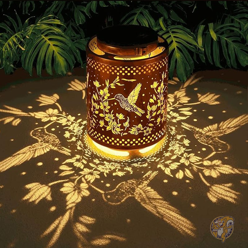 ハチドリ ソーラーランタン ガーデンデコレーション 誕生日プレゼント 金属製吊り下げ ソーラーライト 防水 屋外装飾 屋外用 LEDランタン 庭 パティオ 芝生 通路 風景用 電飾 Tepaken テパケン