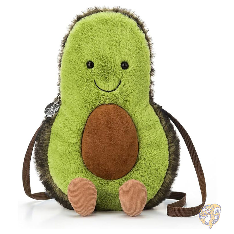 アボカド キッズバッグ プラッシュバッグコレクション クロスボディバッグ & ショルダーバッグ 楽しくてユニークなハンドバッグ 人形 ジェリーキャット Jellycat