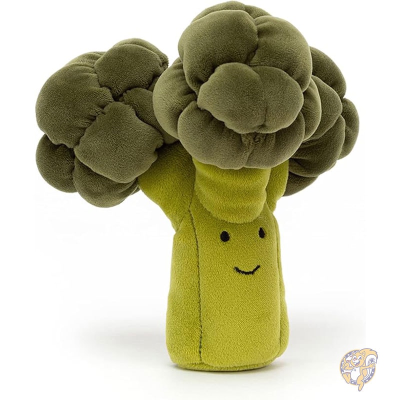 元気いっぱいの野菜 ぬいぐるみ ブロッコリー 人形 ぬいぐるみ 6インチ 15cm 野菜のぬいぐるみ ギフトに最適 ジェリーキャット Jellycat