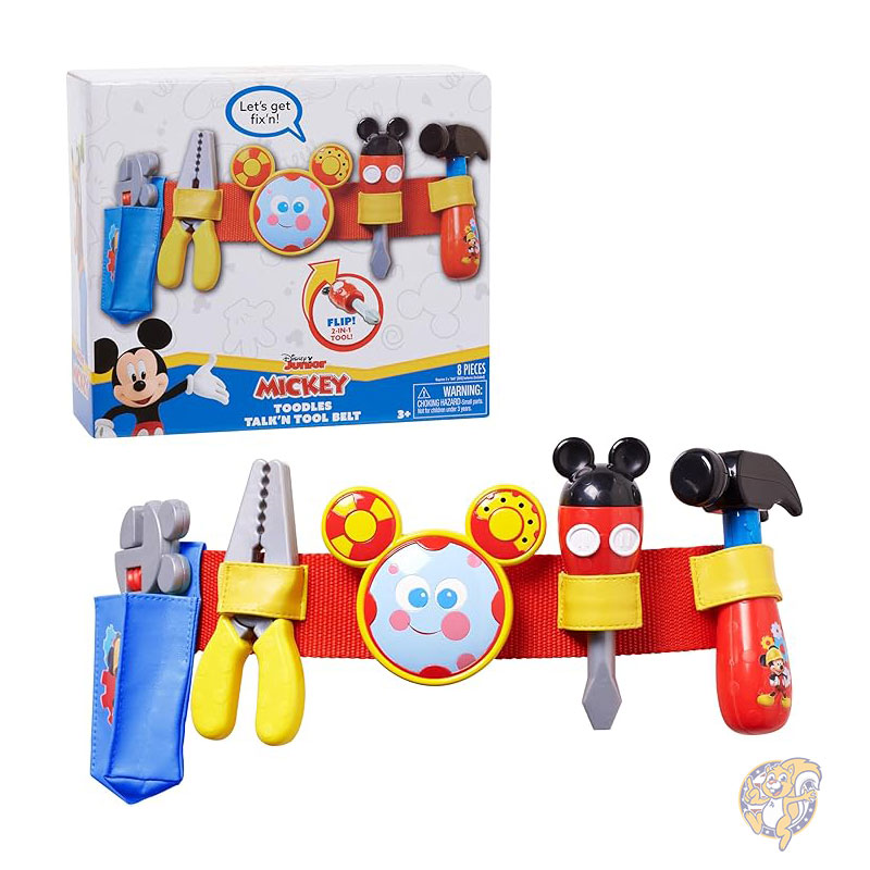 ディズニー Disney ミッキー トゥードルズ トークン ツールベルト 工具おもちゃセット キッズ プレイ ツール アクセサリー ドレスアップ ごっこ遊び 3歳以上 子供用おもちゃ