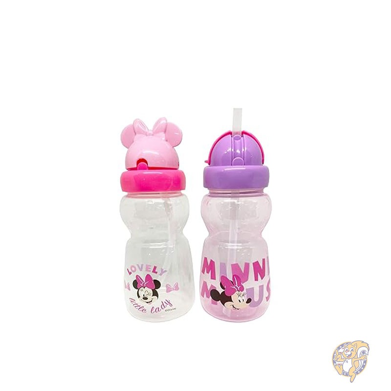 ディズニー Disney カドリー ミニーマウス ベビーガール ベビードリンクカップ 11オンス 325ml シッパー 2個パック ポップアップストロー キャラクター成形蓋 リトルレディプリント付き