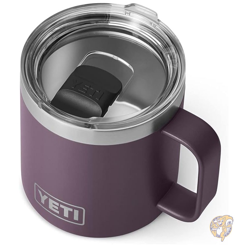 YETI イエティー ランブラー マグカップ タンブラー 14オンス 414ml 真空断熱 ステンレススチール マグスライダー蓋付き ステンレス ノルディックパープル