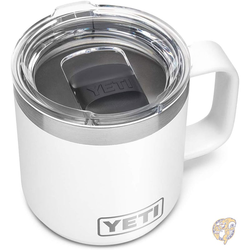 YETI イエティー ランブラー マグカップ タンブラー スタッキングマグ 10オンス 295ml 真空断熱 ステンレススチール マグスライダー蓋付き ホワイト