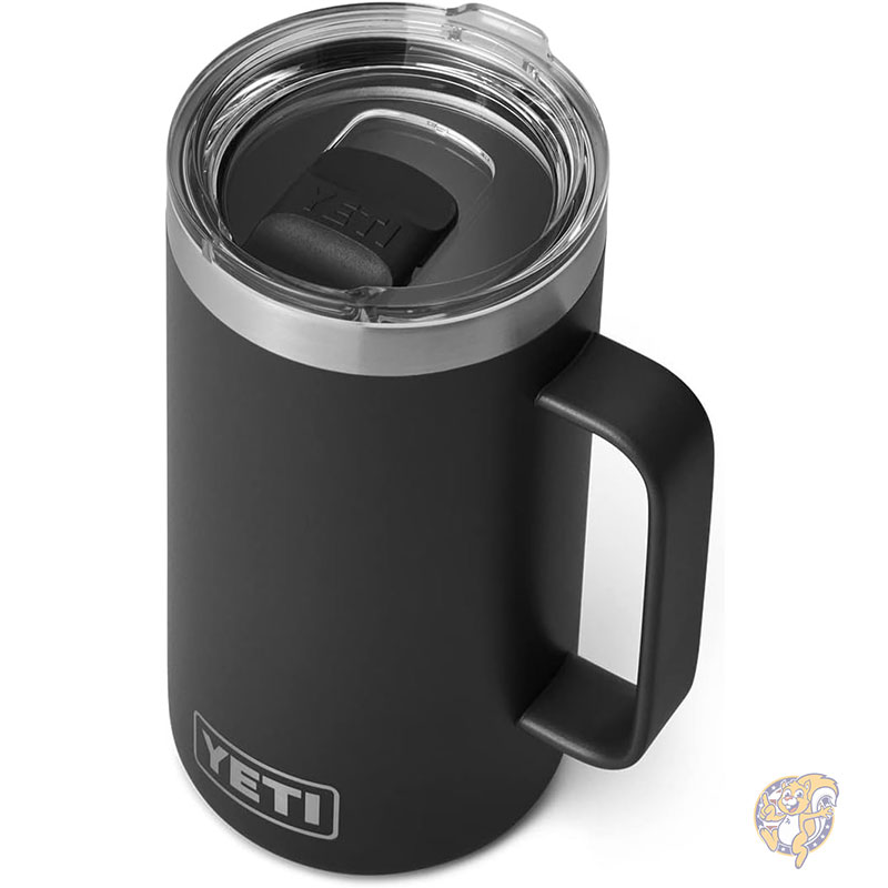 YETI イエティー ランブラー タンブラー マグ 24オンス 709ml 真空断熱 ステンレススチール マグスライダー蓋付き ブラック