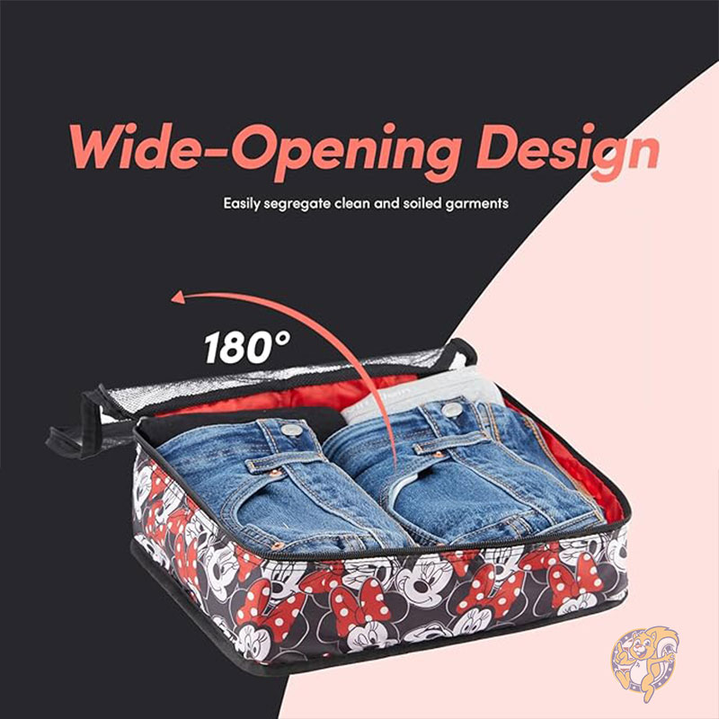 ディズニー Disney ミニー ミッキー スティッチ パッキングキューブ 5個セット パッキングオーガナイザーセット 旅行用 荷物ポーチ 小分けケース パッキングキューブ 5ピースセット