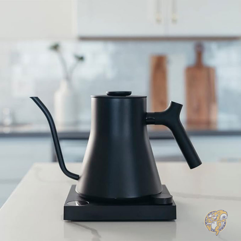 ケトル 電気ケトル Stagg EKG Pro 電気グースネックケトル ドリップコーヒー＆ティーポット ステンレススチール 急速加熱 湯沸かし マットブラック 0.9L Fellow フェロー