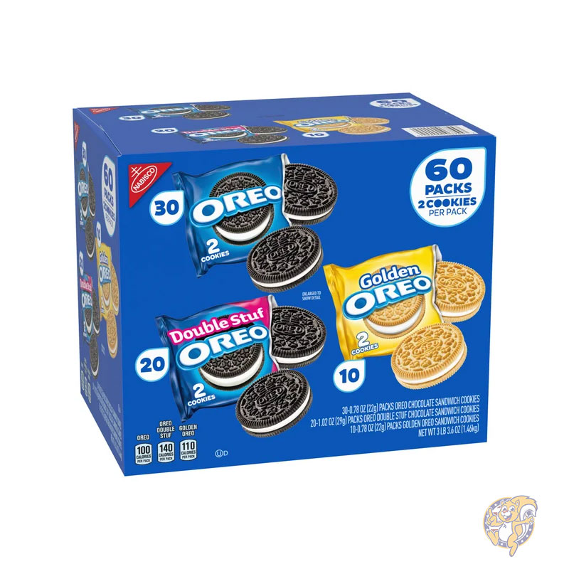 オレオ Oreo クッキー バラエティパック 60枚入り お菓子  個包装 小袋 小分け まとめ買い 大量 業務用
