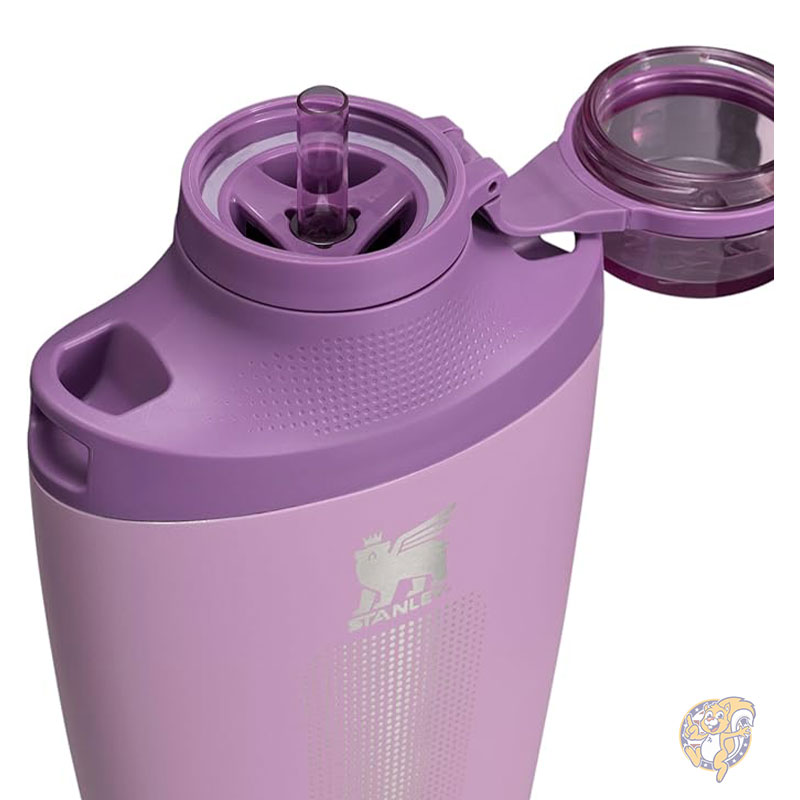 Stanley スタンレー クロス ボトル 水筒 ジャカード ストラップ付き 23オンス 680ml トラベル ボトル 取り外し可能なストロー付き漏れ防止トライタン蓋 リサイクル ステンレス スチール 二重壁真空断熱