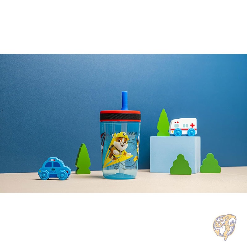 パウ・パトロール チェイス＆マーシャル 幼児用カップ 15オンス 漏れ防止 ストロー付き 443ml タンブラーセット Zak Designs ザックデザイン