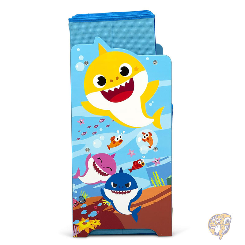 ベビーシャーク おもちゃ箱 お片づけ ベビーシャークデザイン＆ストア 6ビン おもちゃ収納オーガナイザー Delta Children デルタチルドレン