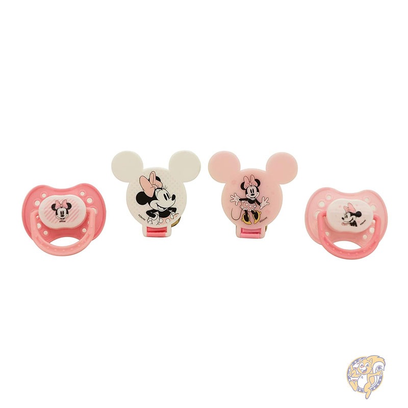 ディズニー Disney カドリー ミニーマウス ベビーガールズ おしゃぶり 2個 & クリップ 2個 シュガー&スパイスプリント 4個パック