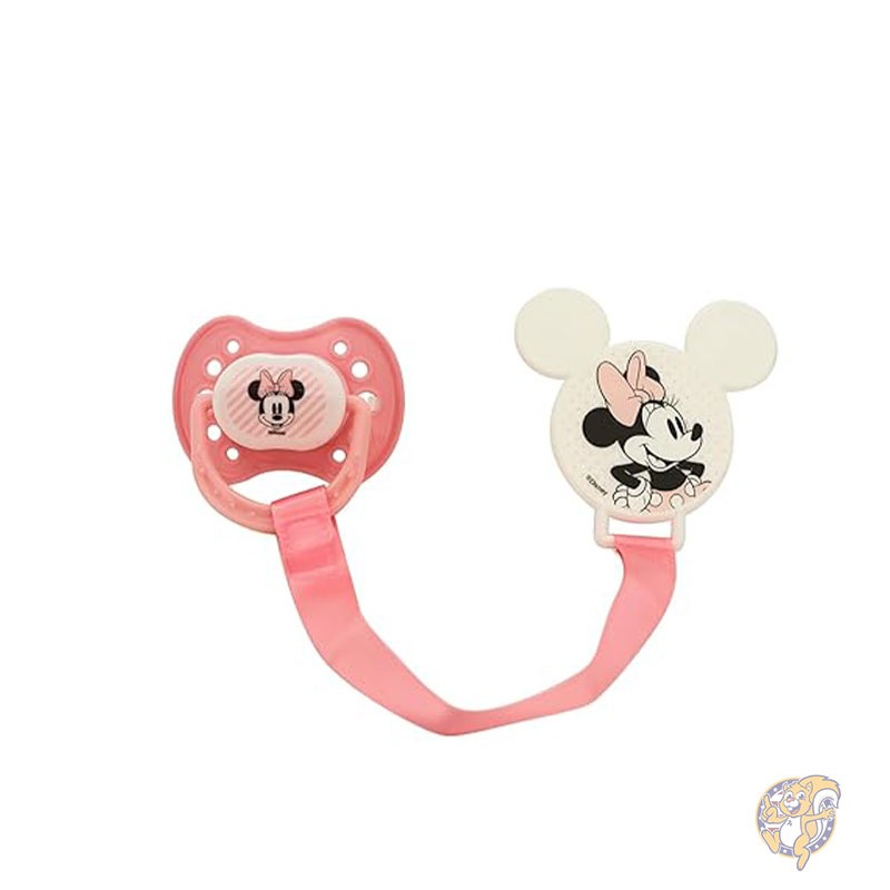 ディズニー Disney カドリー ミニーマウス ベビーガールズ おしゃぶり 2個 & クリップ 2個 シュガー&スパイスプリント 4個パック