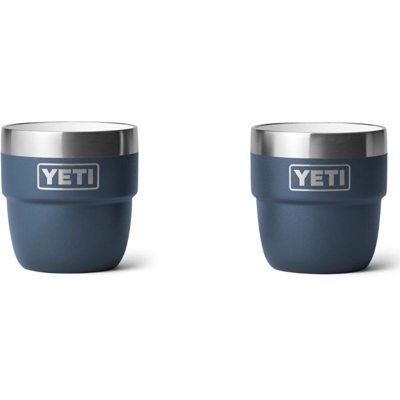 YETI イエティ コーヒーカップ 2個セット ランブラー 118ml コーヒーカップ 4 oz Stackable Cup ★Navy ネイビー★