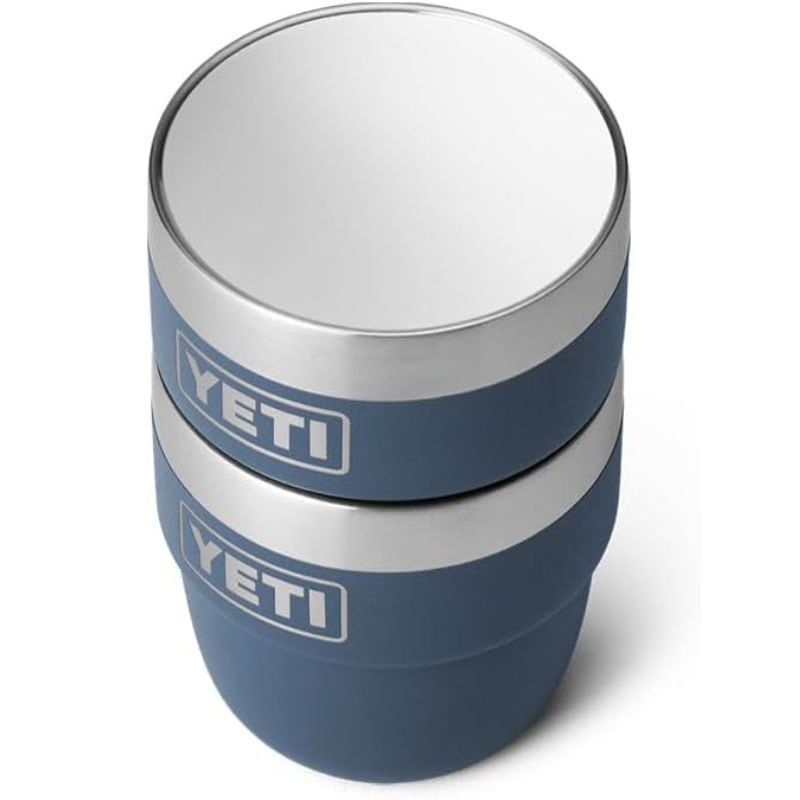 YETI イエティ コーヒーカップ 2個セット ランブラー 118ml コーヒーカップ 4 oz Stackable Cup ★Navy ネイビー★