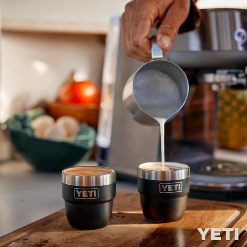 YETI イエティ コーヒーカップ 2個セット ランブラー 118ml コーヒーカップ 4 oz Stackable Cup ★Wetlands Brown★