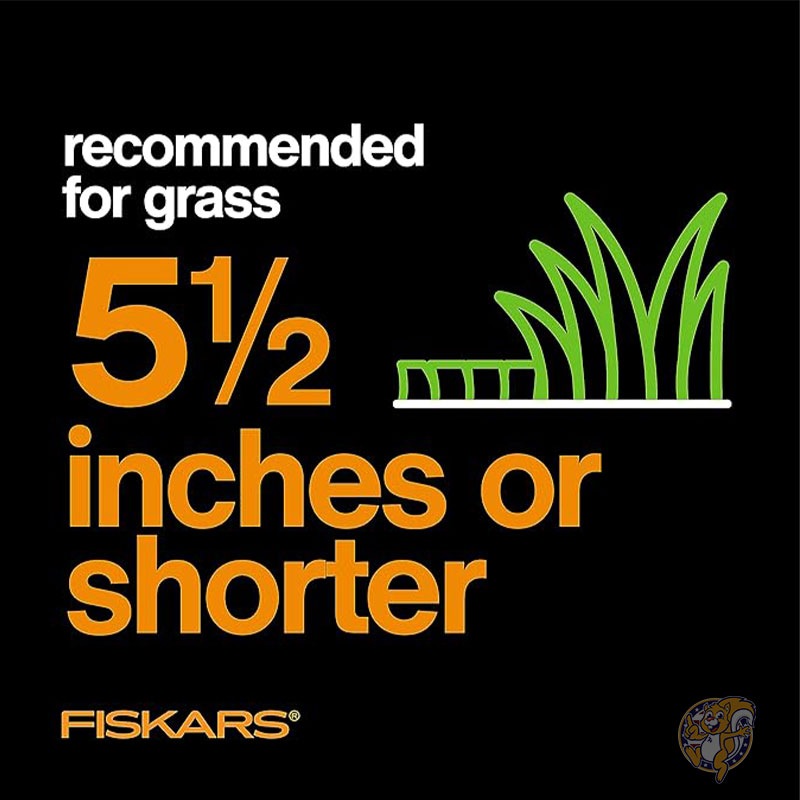 プッシュ式芝刈り機 モーターなし 18インチ 45cmカット幅 手動リール式芝刈り機 切れ味の持続するスチール刃付き芝刈り機 芝生のお手入れ Fiskars フィスカー