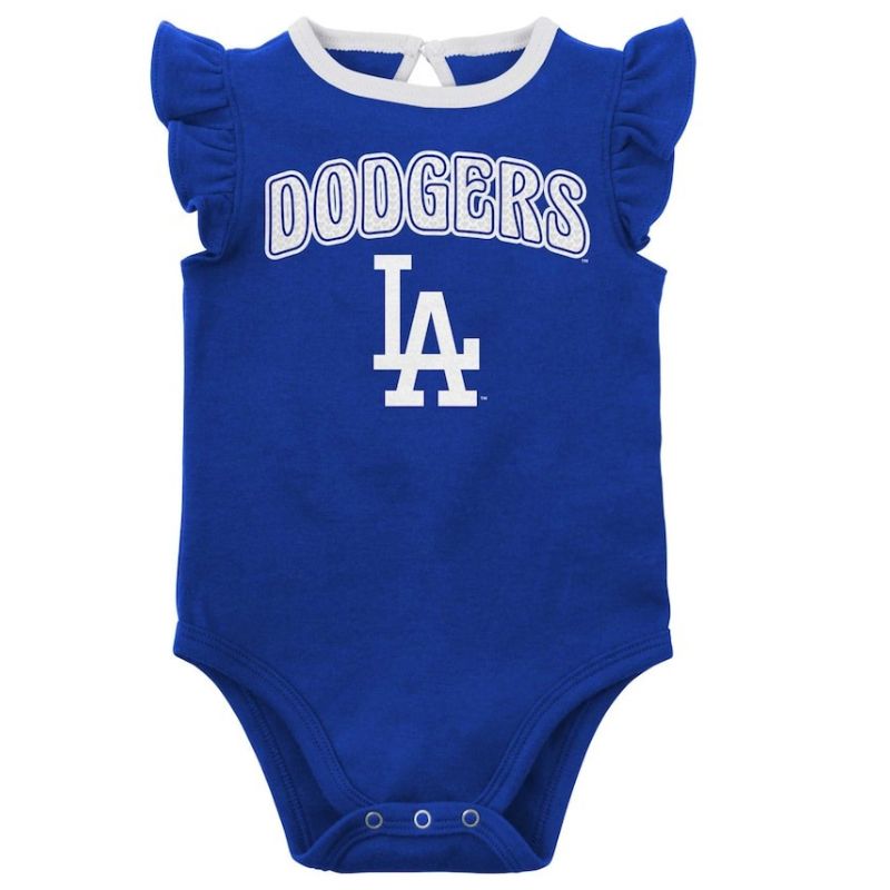 ベビー服 女の子 幼児 ロサンゼルス・ドジャース 2パック LA Los Angeles Dodgers 出産祝い 野球 メジャーリーグ ギフト
