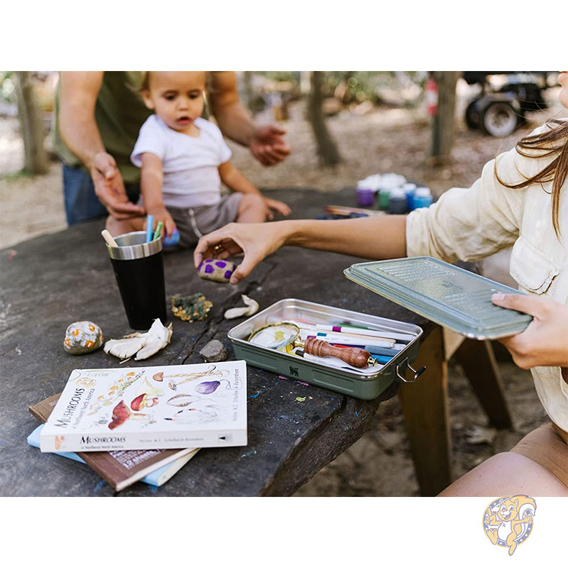 Stanley スタンレー クラシック ザ レジェンダリー ユーズフルボックス 蓋付き収納ボックス 1.25QT 1.18L ハンマートーン グリーン