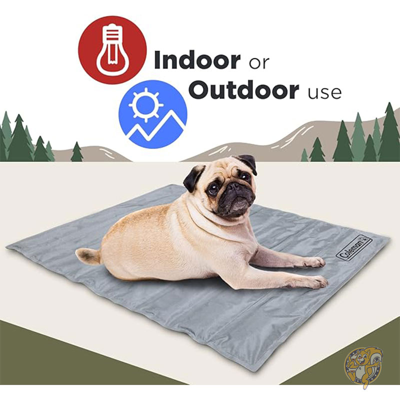 圧力活性化コンフォートクールジェルペットパッドマット ミディアム 60 x 76cm 中型ペット用 ペットを涼しく保ち、関節の痛みを軽減 コールマン Coleman